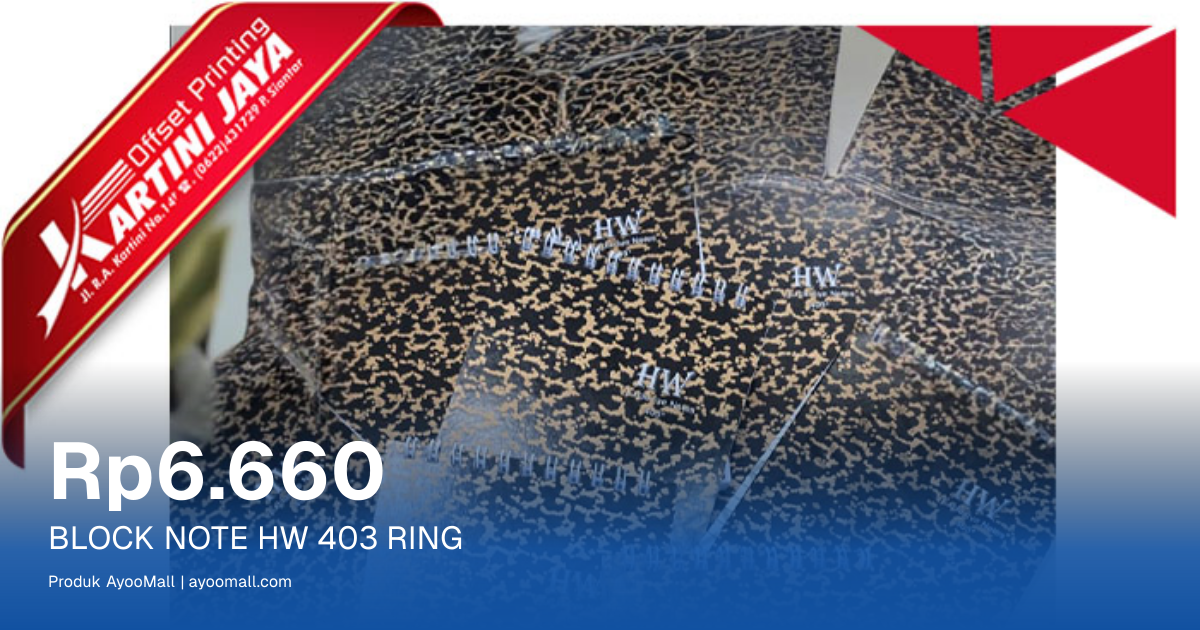 BLOCK NOTE HW 403 RING | AyooMall