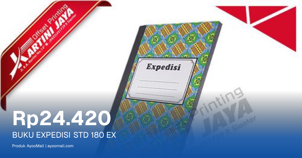 BUKU EXPEDISI STD 180 EX | AyooMall