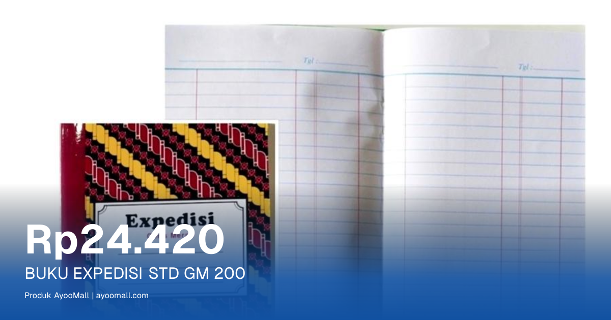 BUKU EXPEDISI STD GM 200 | AyooMall