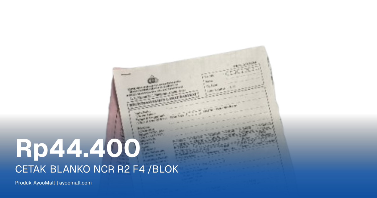 CETAK BLANKO NCR R2 F4 /BLOK | AyooMall