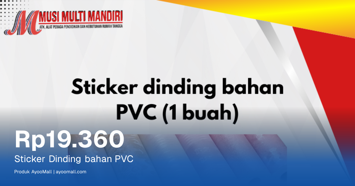Sticker Dinding bahan PVC | AyooMall