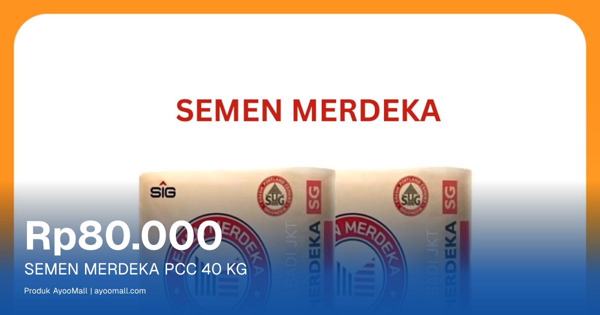 SEMEN MERDEKA PCC 40 KG | AyooMall