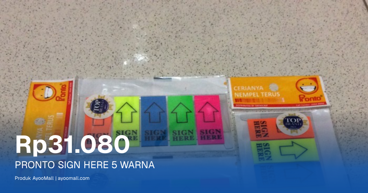 PRONTO SIGN HERE 5 WARNA | AyooMall