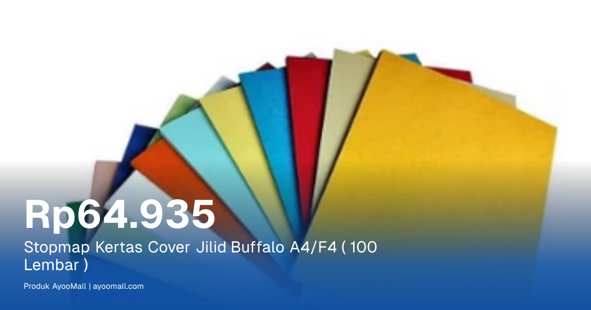 Stopmap Kertas Cover Jilid Buffalo A4/F4 ( 100 Lembar ) | AyooMall